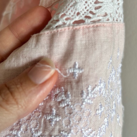 LoveShackFancy Deacon Dress | Dusty Pink | Size Large - Picture 15 of 16